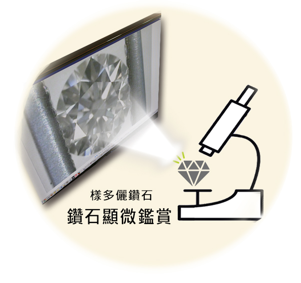鑽石顯微鑑賞,鑽石淨度,鑽石內含物,肉眼看鑽石, 樣多儷珠寶